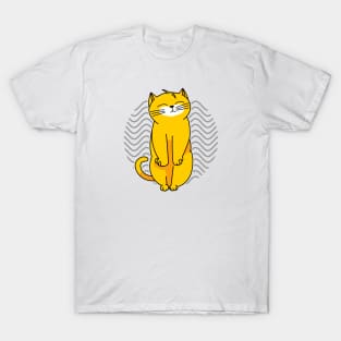 Funny Kawaii Cat Sleeping Soundly T-Shirt